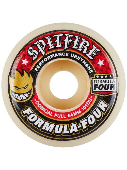 SPITFIRE F4 CONICAL FULL 54MM 101a SKATEBOARD WHEELS - One Revolver Surfboards