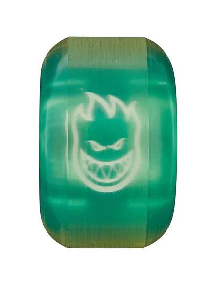 SPITFIRE SAPPHIRES CLEAR GREEN 53MM 90A SKATEBOARD WHEELS - One Revolver Surfboards