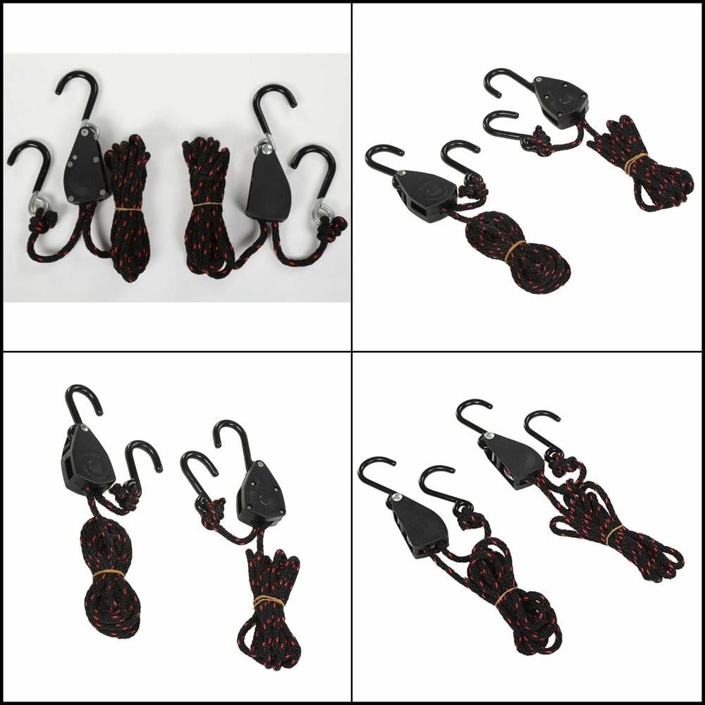 DORSAL Ratchet Canoe and Kayak Bow and Stern Tie Downs 1/4