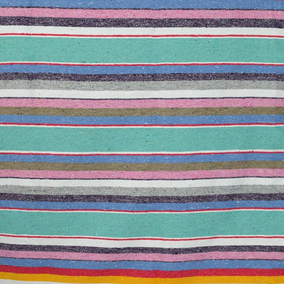 100% Cotton Serape Blanket - Mint Pastel - One Revolver Surfboards