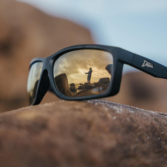 One Revolver Surfboards - Breach - Matte Black - 24K Gold Polarized ANSI Z87+ Breach