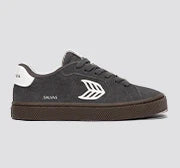 SALVAS Suede Magnet Grey Warm White Logo