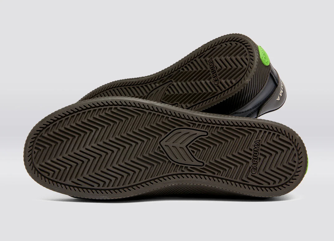 SALVAS Leather Teak Black Ivory Logo