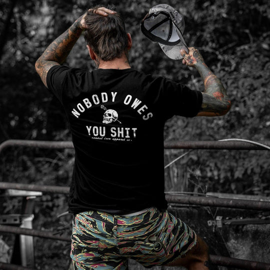 One Revolver Surfboards - Nobody Owes You Shit Skull Men&