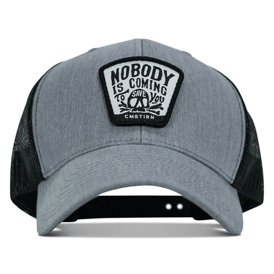 Nobody Is Coming To Save You Skull Patch Snapback Hat - One Revolver Surfboards