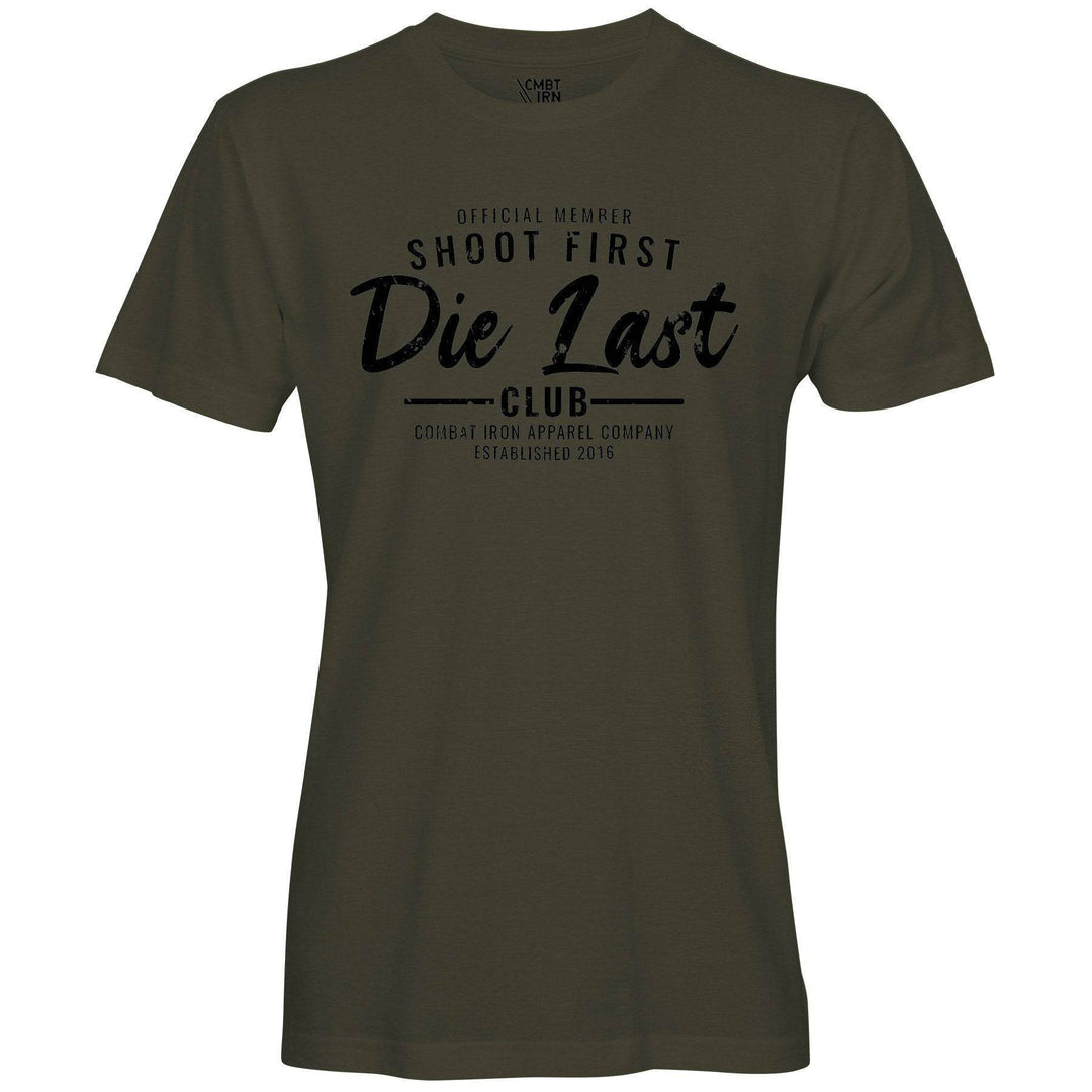 Shoot First. Die Last. Tactical Athlete Club Men's T-Shirt - One Revolver Surfboards