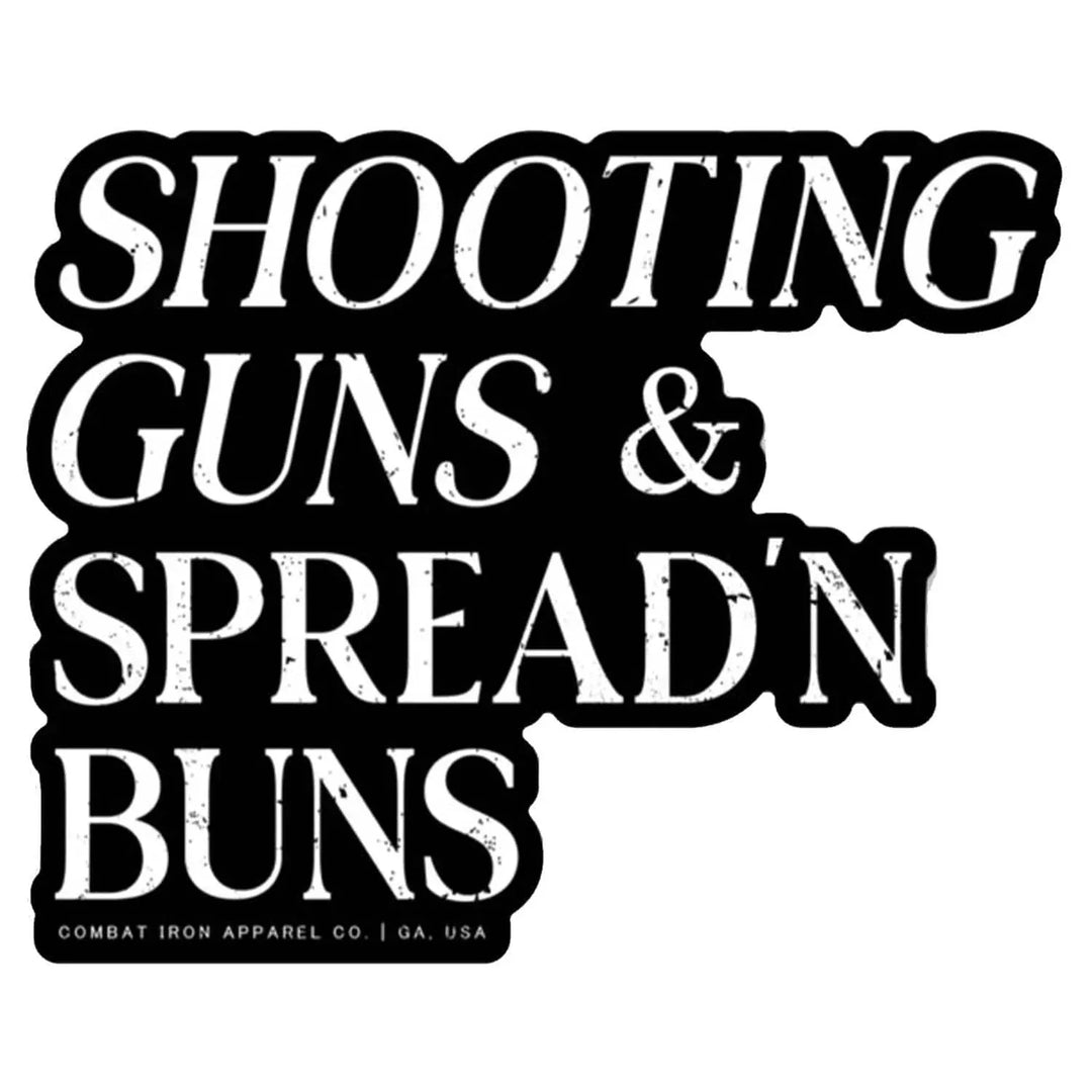 One Revolver Surfboards - Shooting Guns and Spreading Buns Decal DECAL