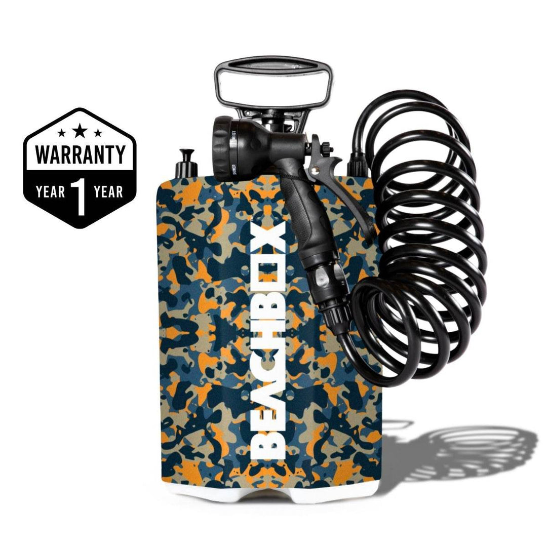 BeachBox Portable Shower Tank - 'Camo' - One Revolver Surfboards