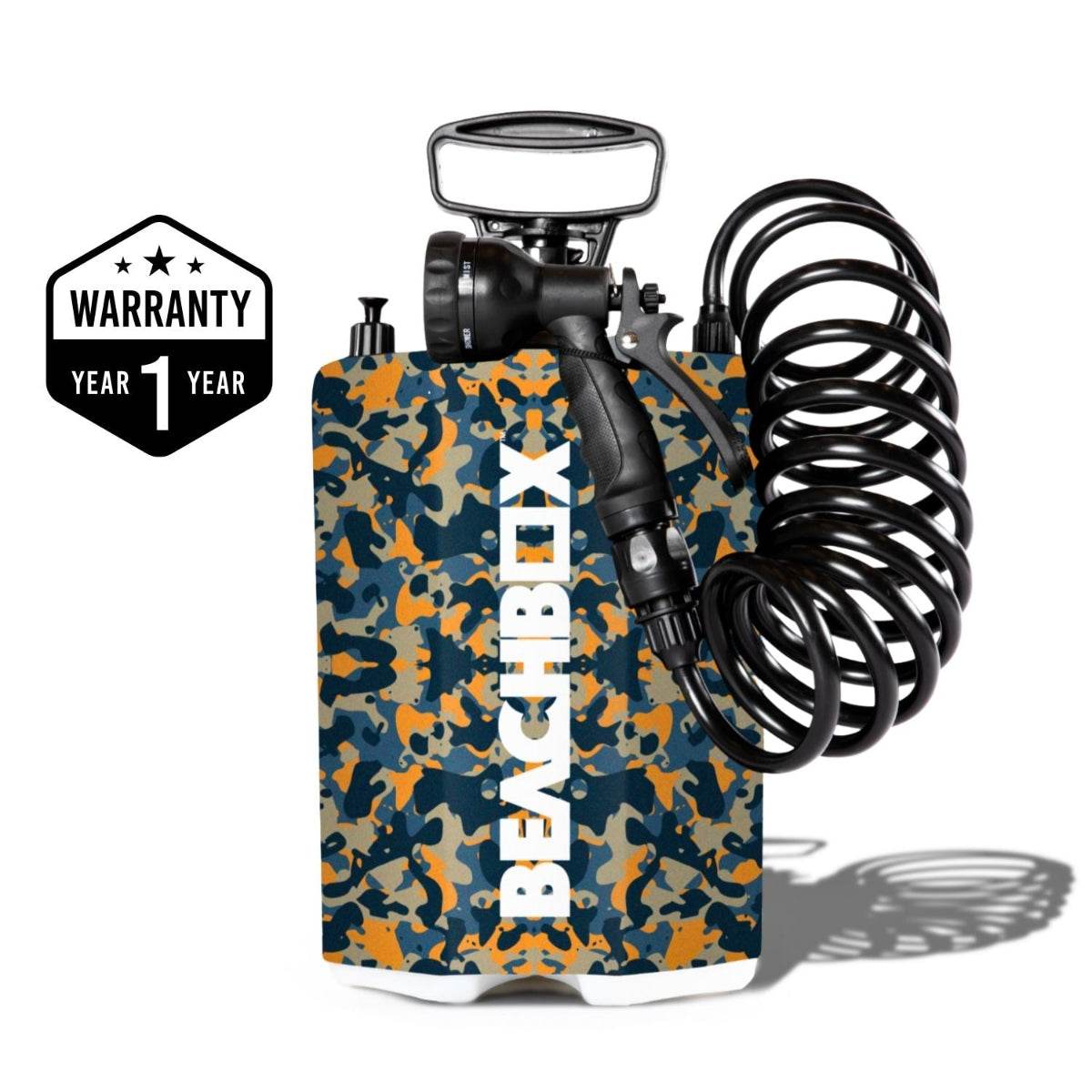 BeachBox Portable Shower Tank - 'Camo' - One Revolver Surfboards