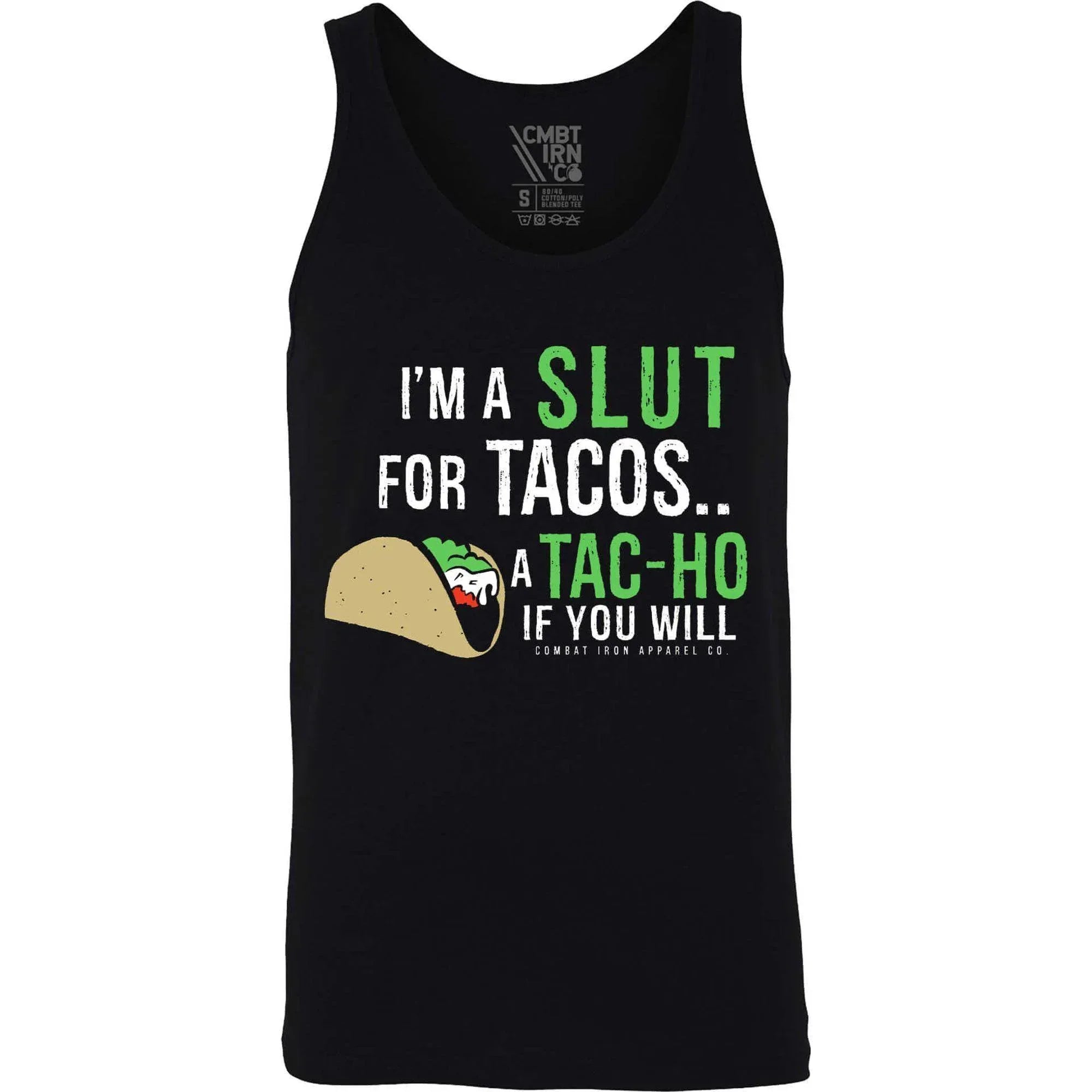 MEN'S TANK I'M A SLUT FOR TACOS... A TAC-HO IF YOU WILL - One Revolver Surfboards