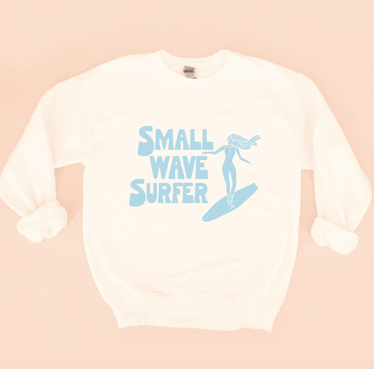 Small Wave Surfer Sweatshirt - One Revolver Surfboards