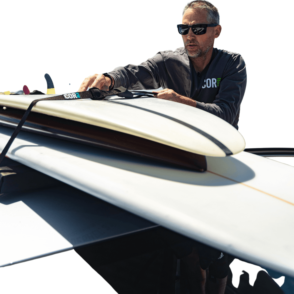 Soft Car Racks | Universal Fit Roof Rack for Surf, SUP Canoe or Kayak - One Revolver Surfboards