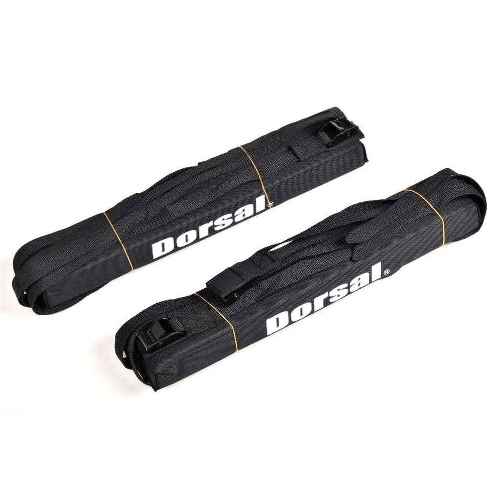 DORSAL Surfboard Car Soft Racks - Padded System, Easy Setup Any Car, ‘No Scratch’ Buckles - Strap Up to 3 Boards on Car Roof - One Revolver Surfboards