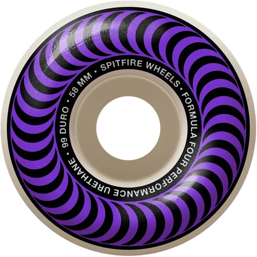 SPITFIRE F4 CLASSIC 58MM 99 DURO SKATEBOARD WHEELS - One Revolver Surfboards