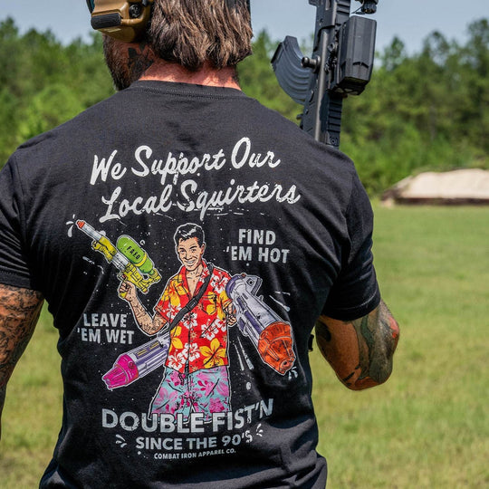 We Support Our Local Squirters Men's T-Shirt - One Revolver Surfboards