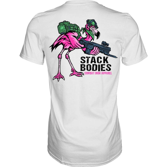Flamingo Operator Stack Bodies Men's T-Shirt - GRAPHIC T-SHIRT - One Revolver Surfboards