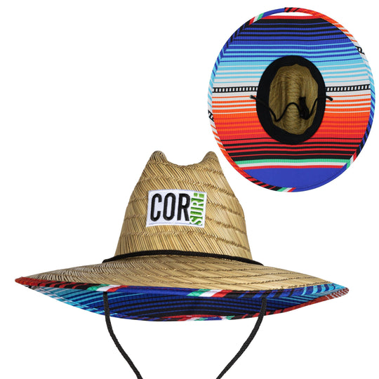 One Revolver Surfboards - Straw Lifeguard Sun Beach Hats for Adults - Sarape Apparel &amp; Accessories
