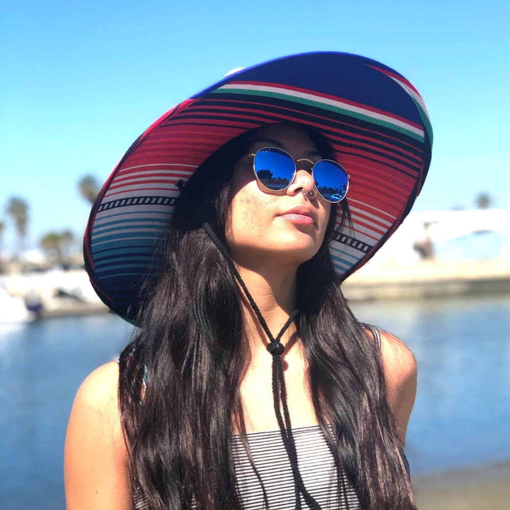 Straw Lifeguard Sun Beach Hats for Adults - Sarape - One Revolver Surfboards