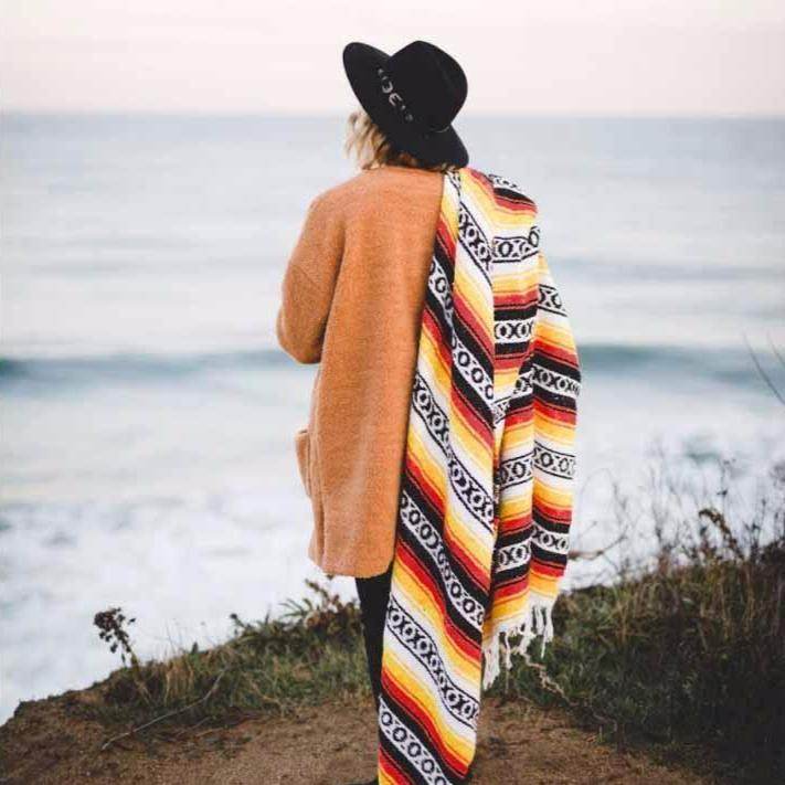 Sunflower Mexican Super Falsa Yoga Blanket - One Revolver Surfboards