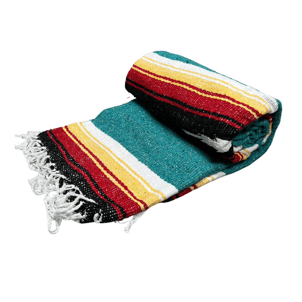 Turquoise Sunset Baja Diamond Yoga Blanket - One Revolver Surfboards