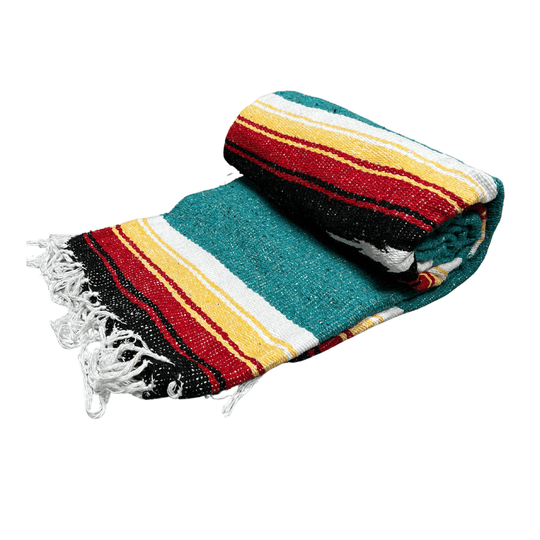 Turquoise Sunset Baja Diamond Yoga Blanket - One Revolver Surfboards