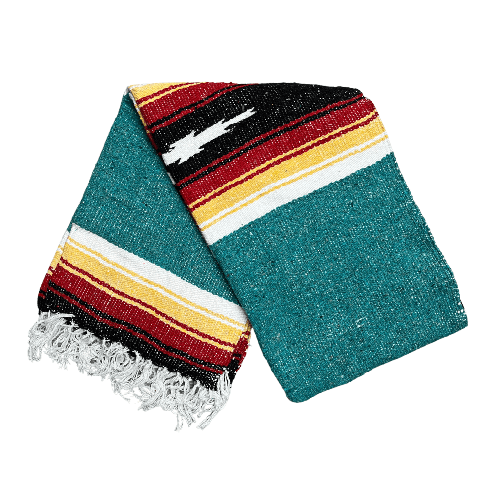 Turquoise Sunset Baja Diamond Yoga Blanket - One Revolver Surfboards