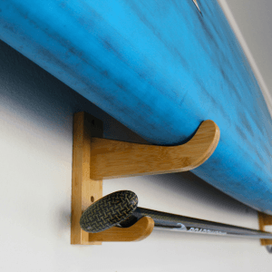 Bamboo SUP Wall Mount with Paddle Rack - Surf Racks - One Revolver Surfboards