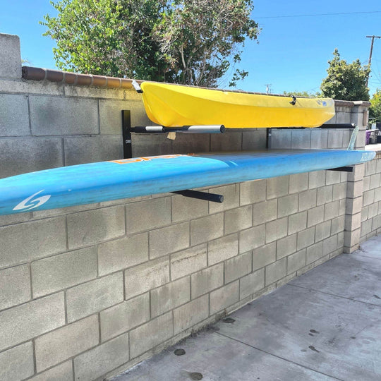 Double SUP & Longboard Paddleboard Wall Storage Rack - One Revolver Surfboards