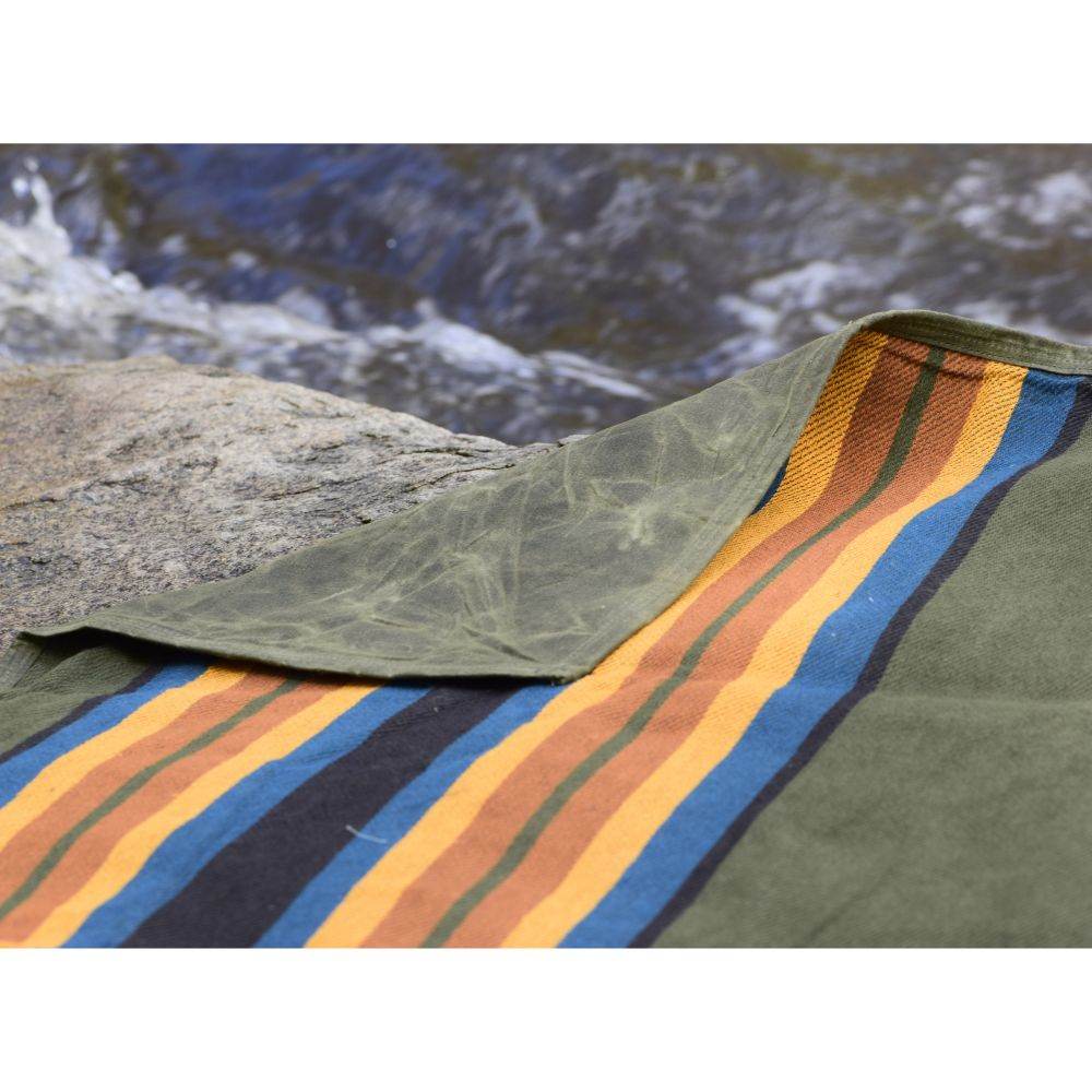 Canvas Camping Blanket - Waxed Canvas Outdoor Blanket / Bushcraft Blanket - One Revolver Surfboards