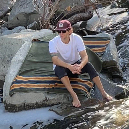 Canvas Camping Blanket - Waxed Canvas Outdoor Blanket / Bushcraft Blanket - One Revolver Surfboards