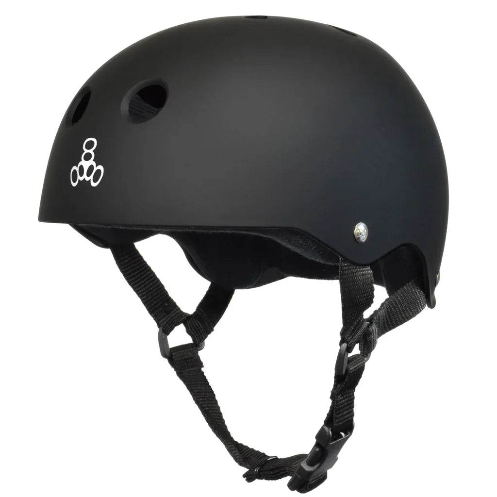 Triple Eight The Heed Helmet (Black w/White) - One Revolver Surfboards