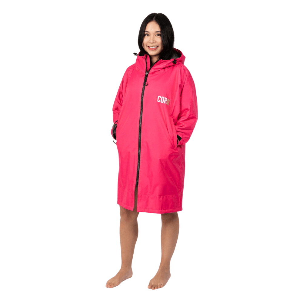 Waterproof Swim Parka (Pink) - One Revolver Surfboards