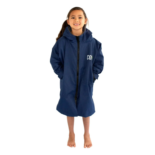 One Revolver Surfboards - Waterproof Swim Parka (Navy Blue) Apparel &amp; Accessories