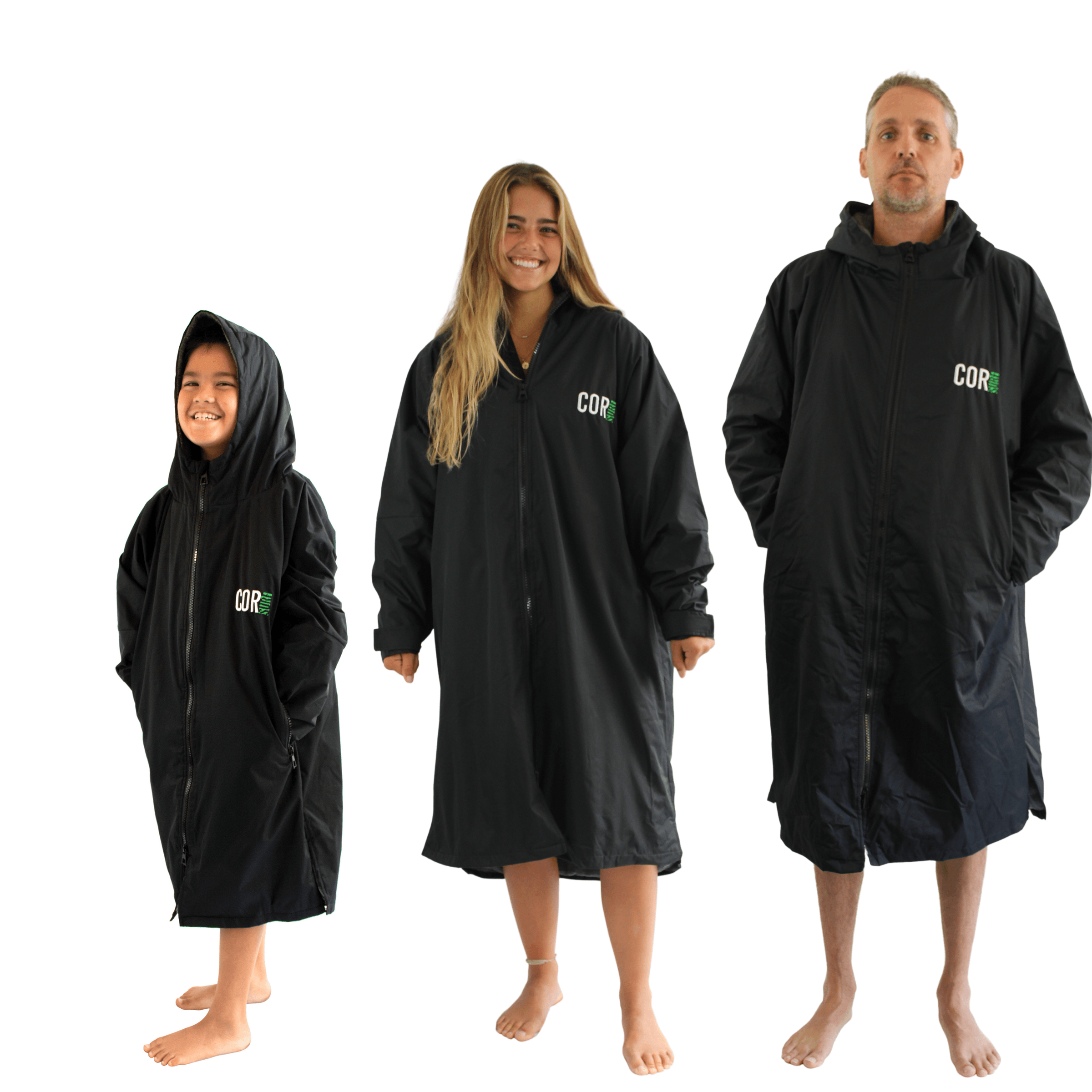 Waterproof Swim Parka | XS-XL (Black) - One Revolver Surfboards