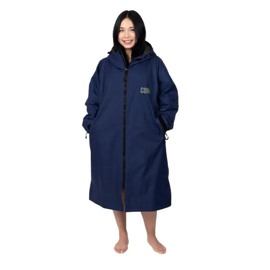 One Revolver Surfboards - Waterproof Swim Parka (Navy Blue) Apparel &amp; Accessories