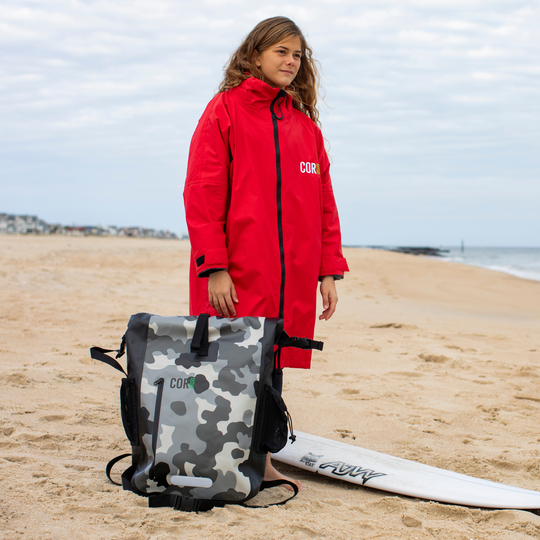 Waterproof Swim Parka (Red)