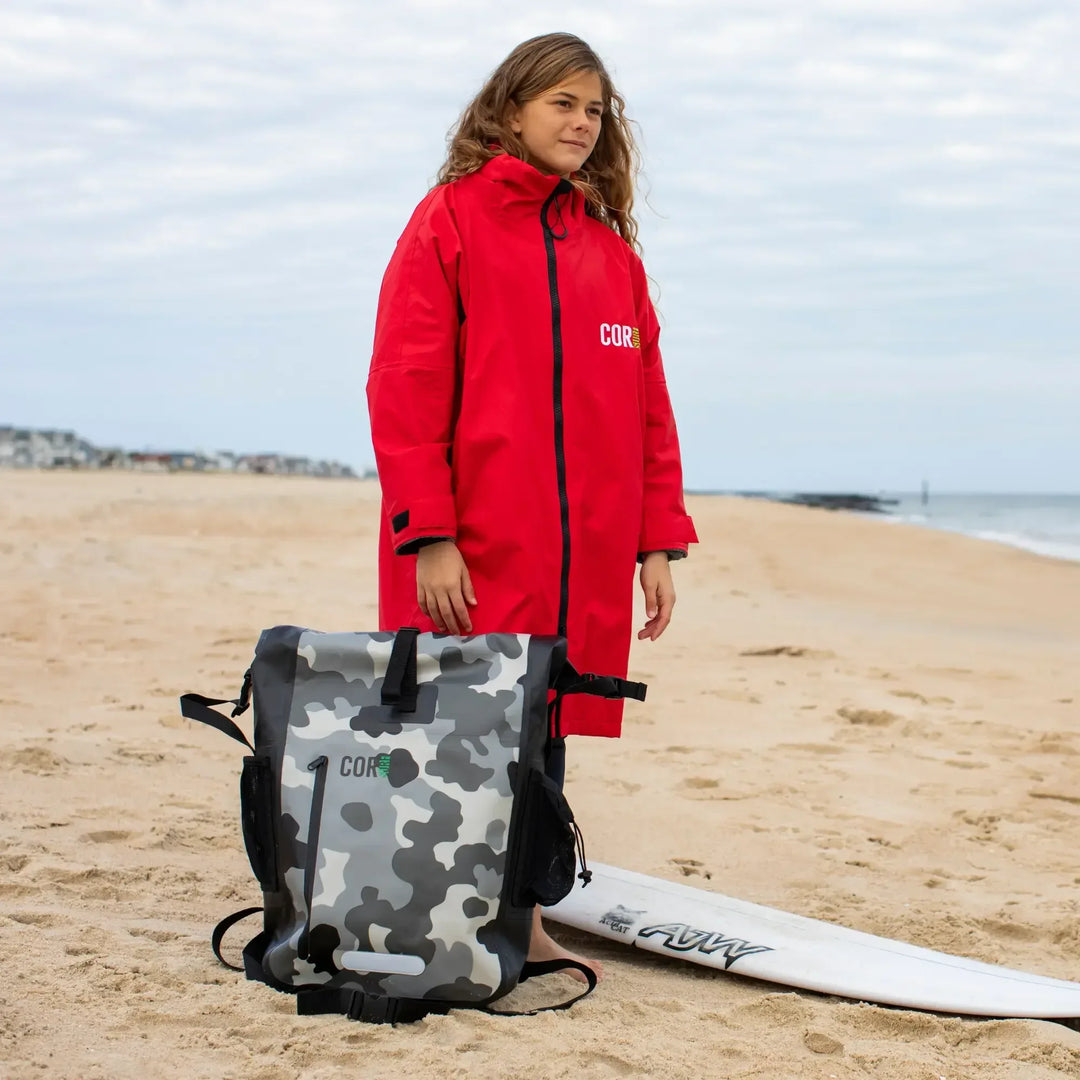 One Revolver Surfboards - Waterproof Swim Parka (Red)