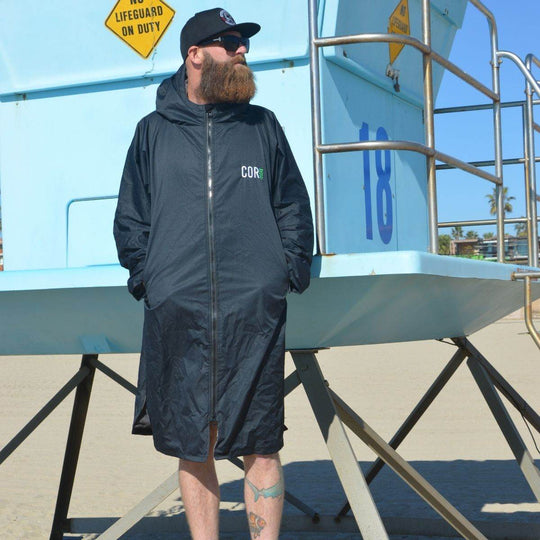 Waterproof Swim Parka | XS-XL (Black) - One Revolver Surfboards