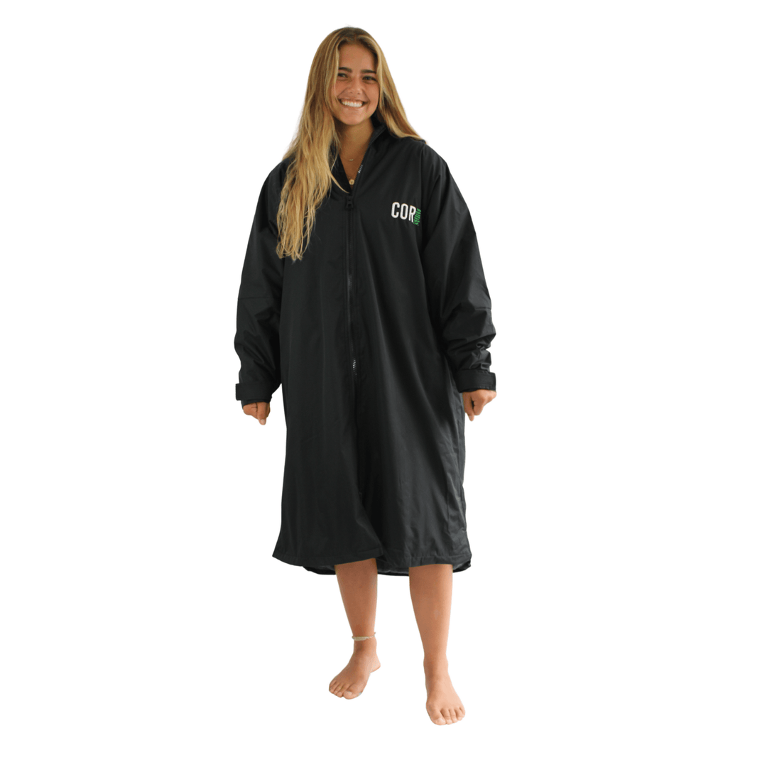 Waterproof Swim Parka | XS-XL (Black) - One Revolver Surfboards