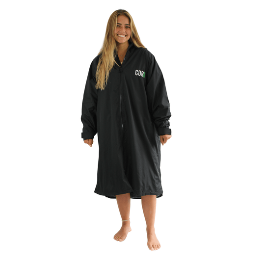 Waterproof Swim Parka | XS-XL (Black) - One Revolver Surfboards
