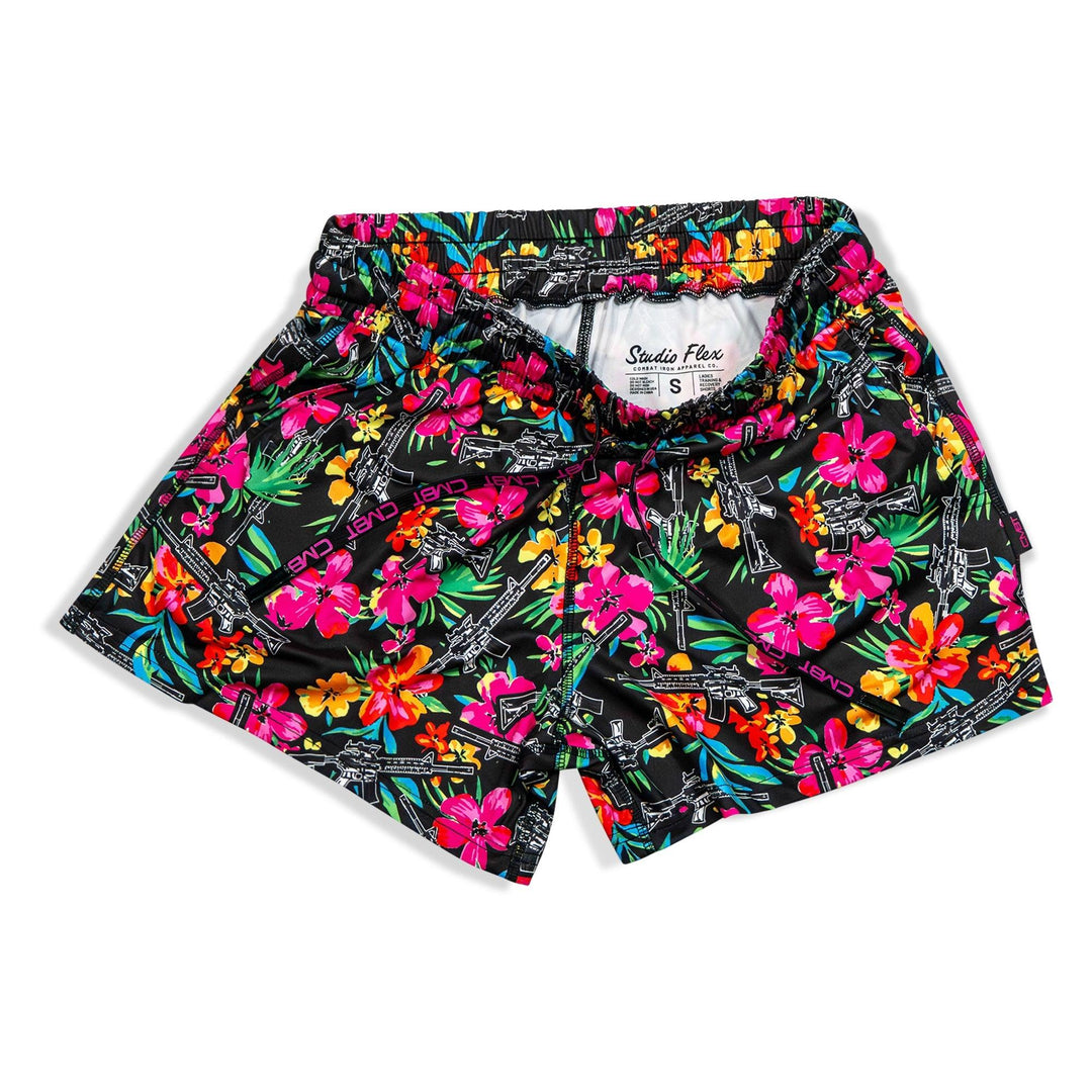 One Revolver Surfboards - Women’s Studio Flex Training &amp; Recovery Shorts | 4" SHORTS | WOMEN
