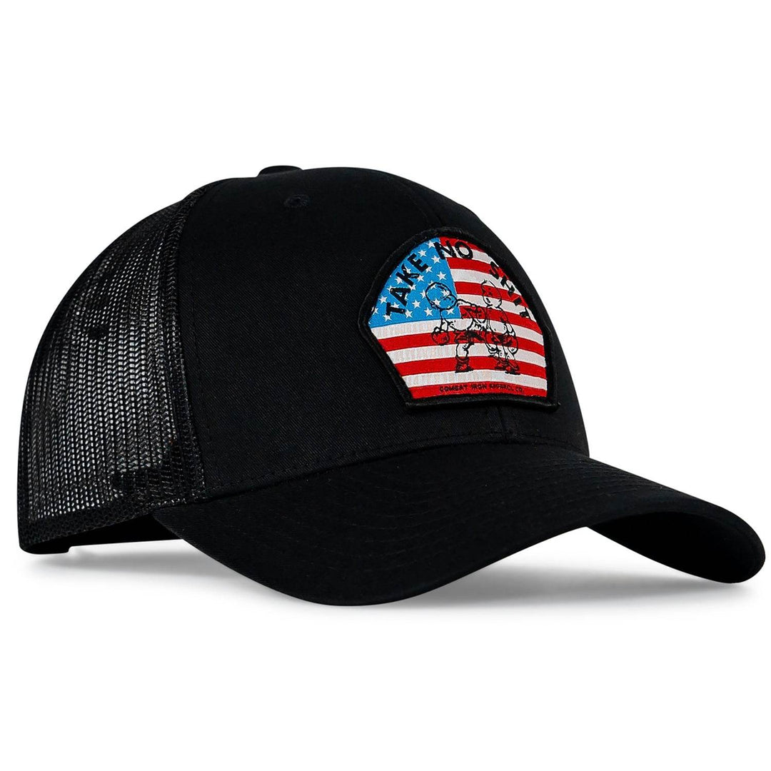 Take No Shit American Flag Patch SnapBack - HEADWEAR - One Revolver Surfboards