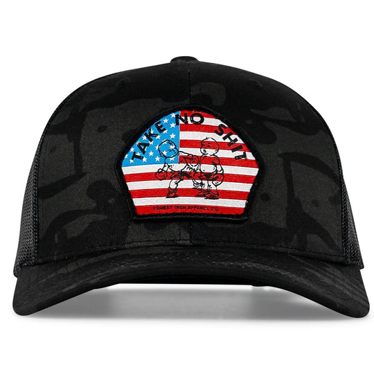 Take No Shit American Flag Patch SnapBack - HEADWEAR - One Revolver Surfboards