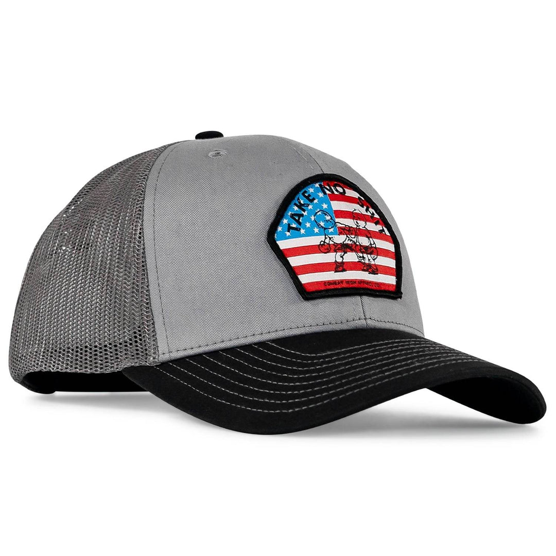 Take No Shit American Flag Patch SnapBack - HEADWEAR - One Revolver Surfboards