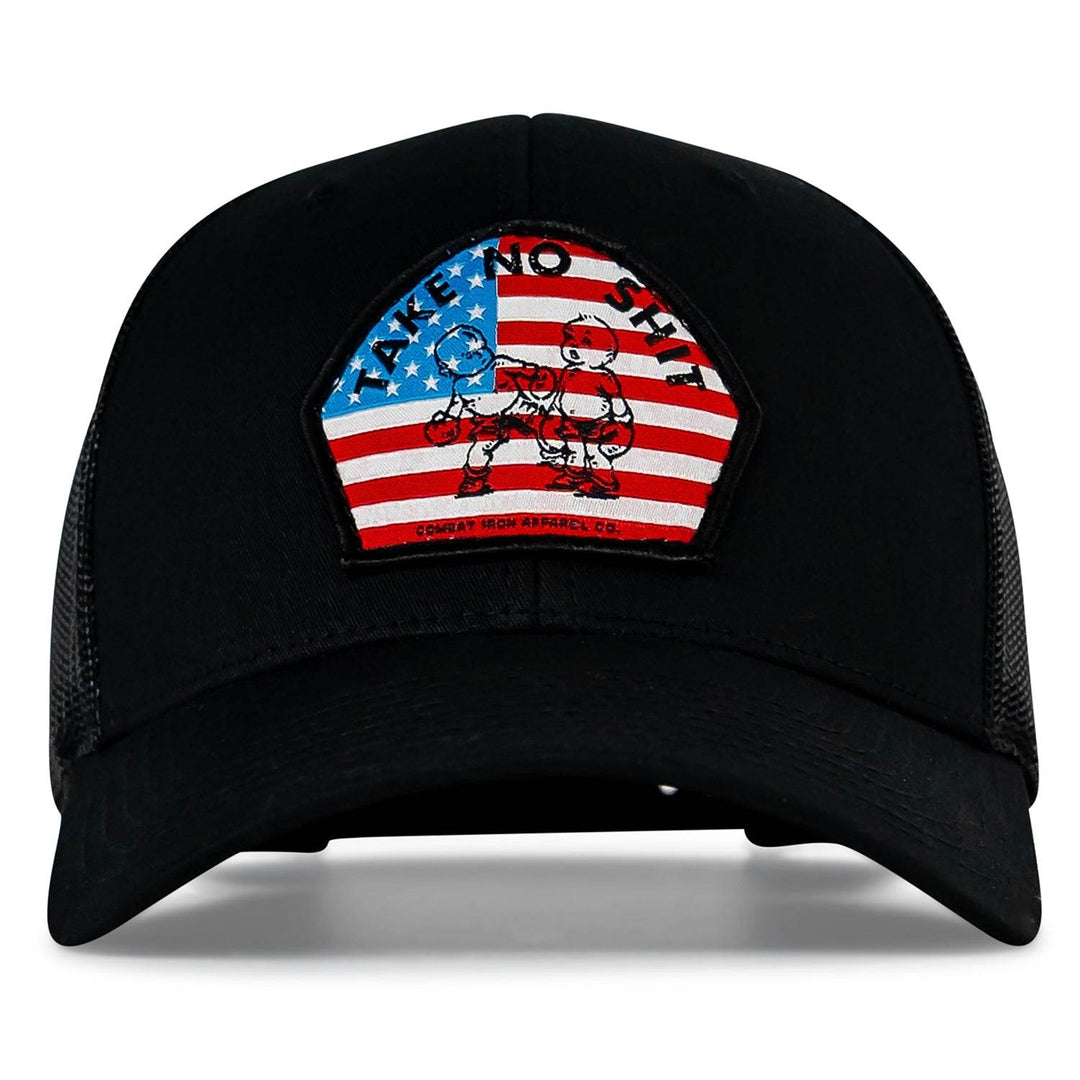 Take No Shit American Flag Patch SnapBack - HEADWEAR - One Revolver Surfboards