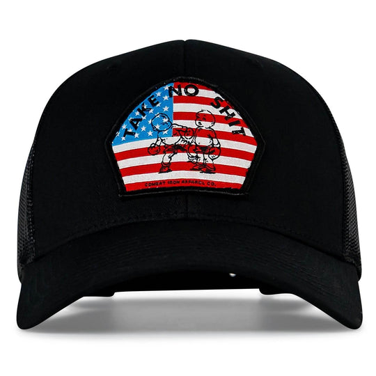 Take No Shit American Flag Patch SnapBack - HEADWEAR - One Revolver Surfboards