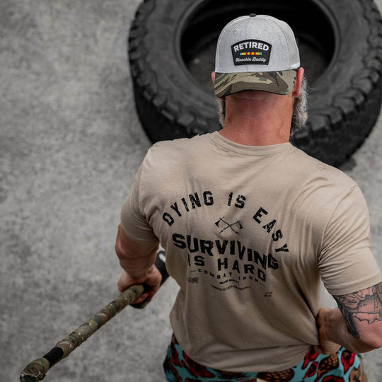 Dying is Easy. Surviving Is Hard Men's T-Shirt - One Revolver Surfboards