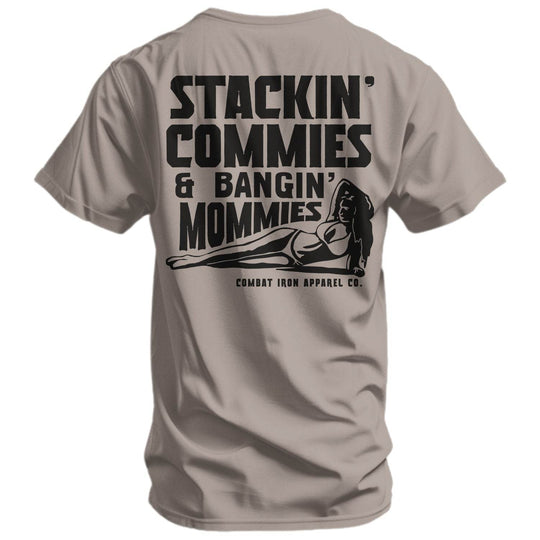 Stackin' Commies & Bangin' Mommies Men's T-Shirt - One Revolver Surfboards
