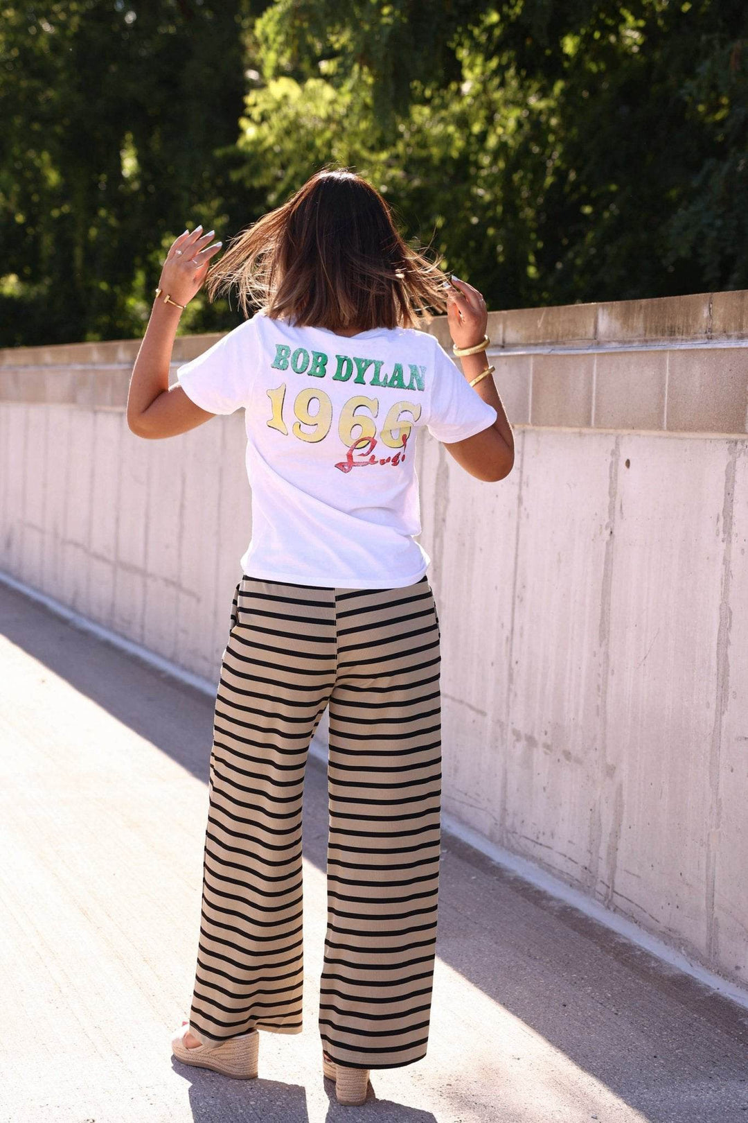 Taupe and Black Striped Drawstring Pants - FINAL SALE - One Revolver Surfboards