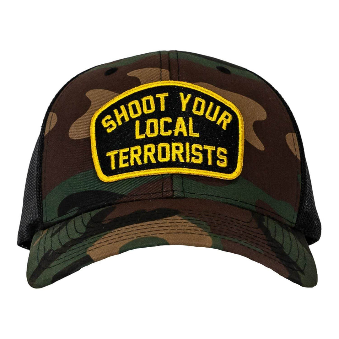 Shoot Your Local Terrorists Patch Snapback Hat - HEADWEAR - One Revolver Surfboards